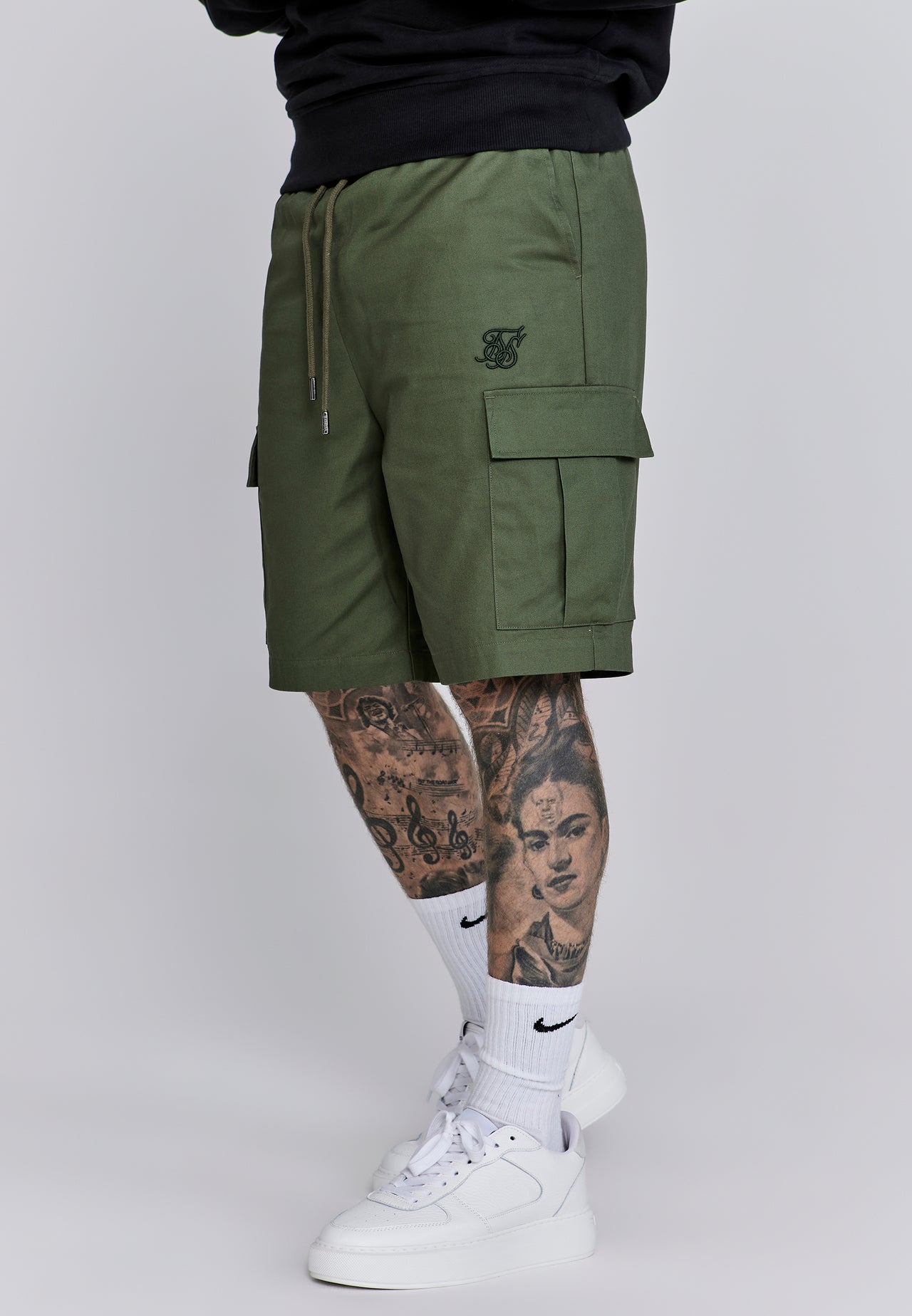 Green Cargo Shorts