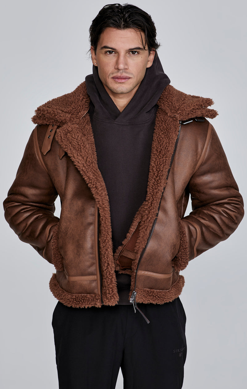 Brown Aviator Jacket