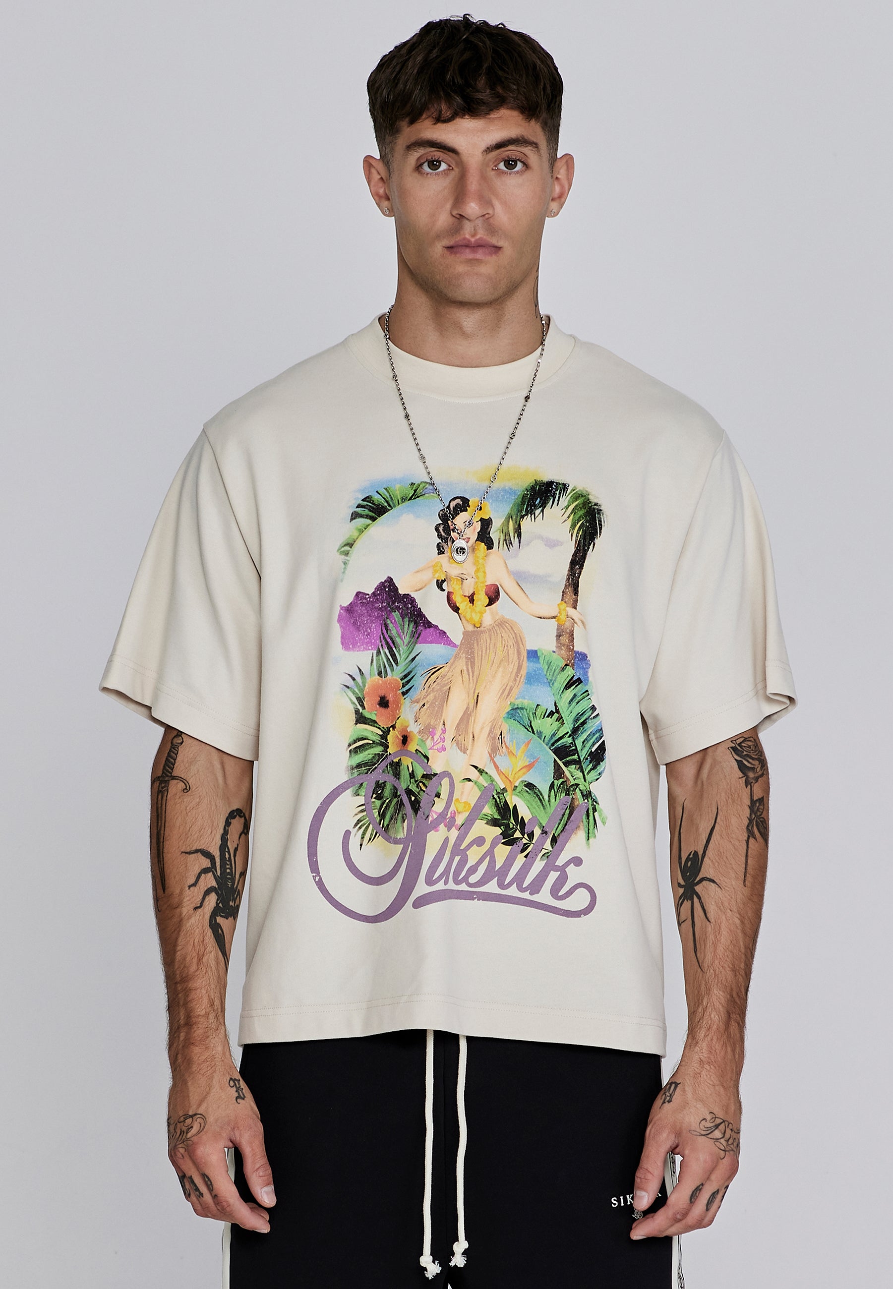 Ecru Graphic T Shirt