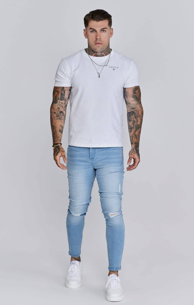 Blue Distressed Skinny Jeans (1)