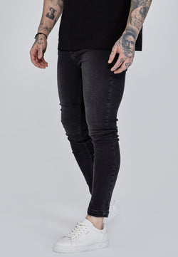 Skinny Jeans Washed Black