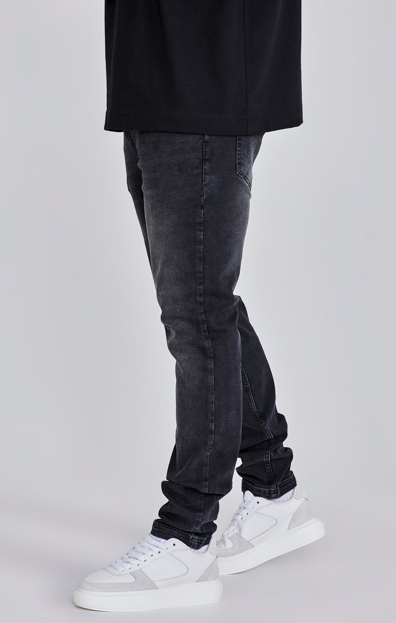Washed Black Slim Fit Jeans (1)