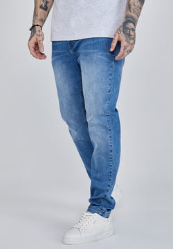 Slim Fit Jeans Washed Mid Blue