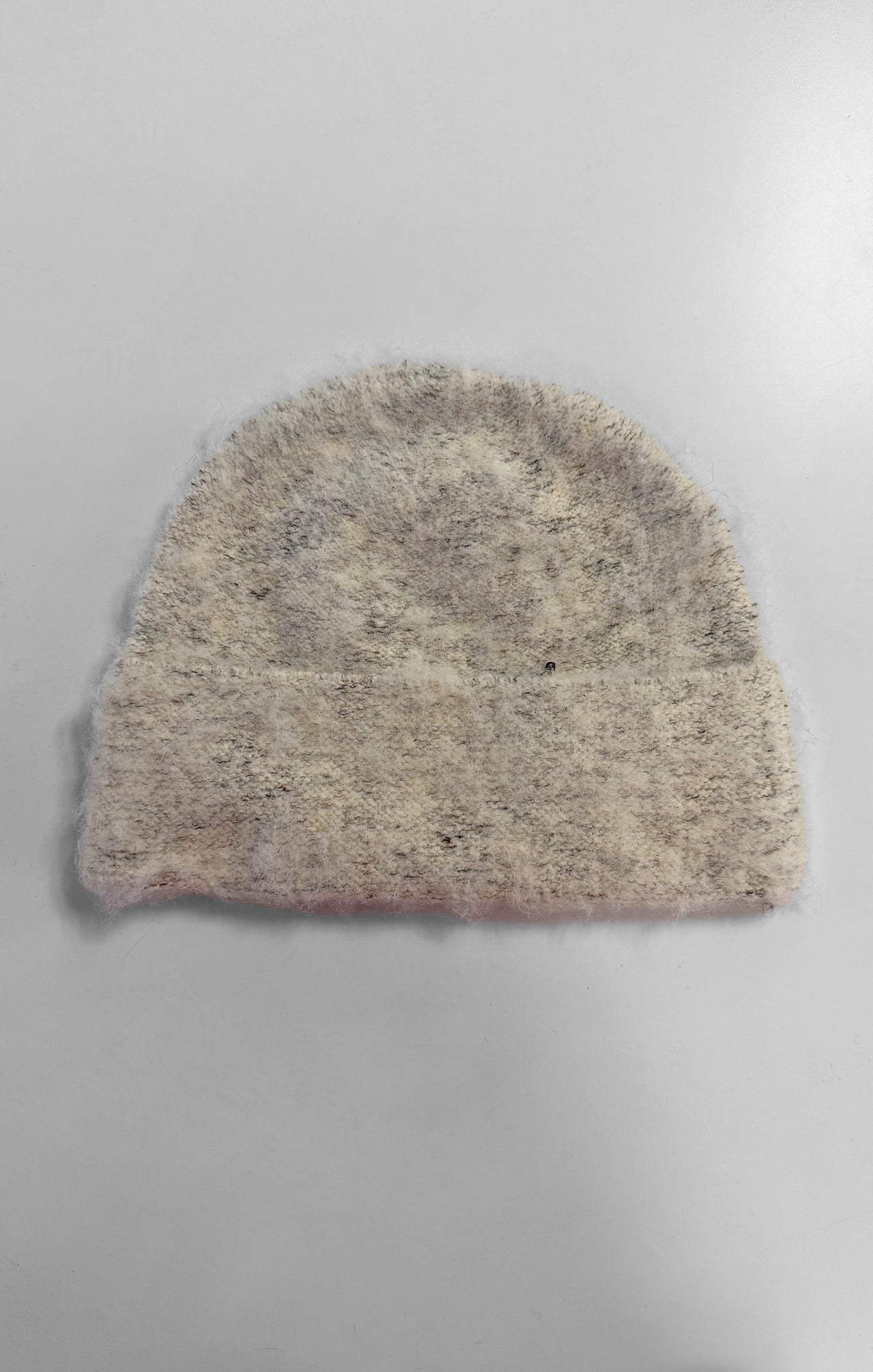 Ecru Knitted Beanie (2)