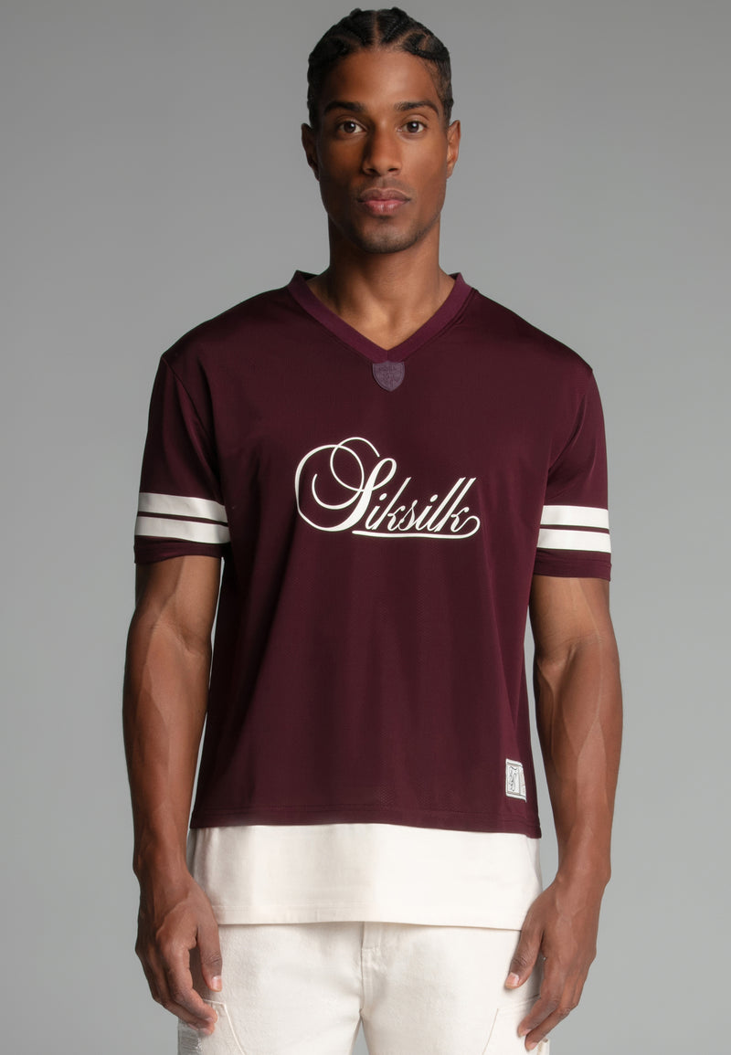Burgundy Football T-Shirt