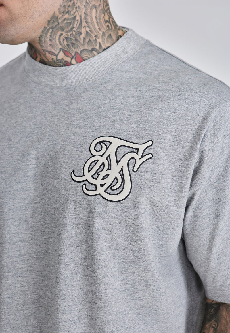 Grey Marl Logo T-Shirt (1)