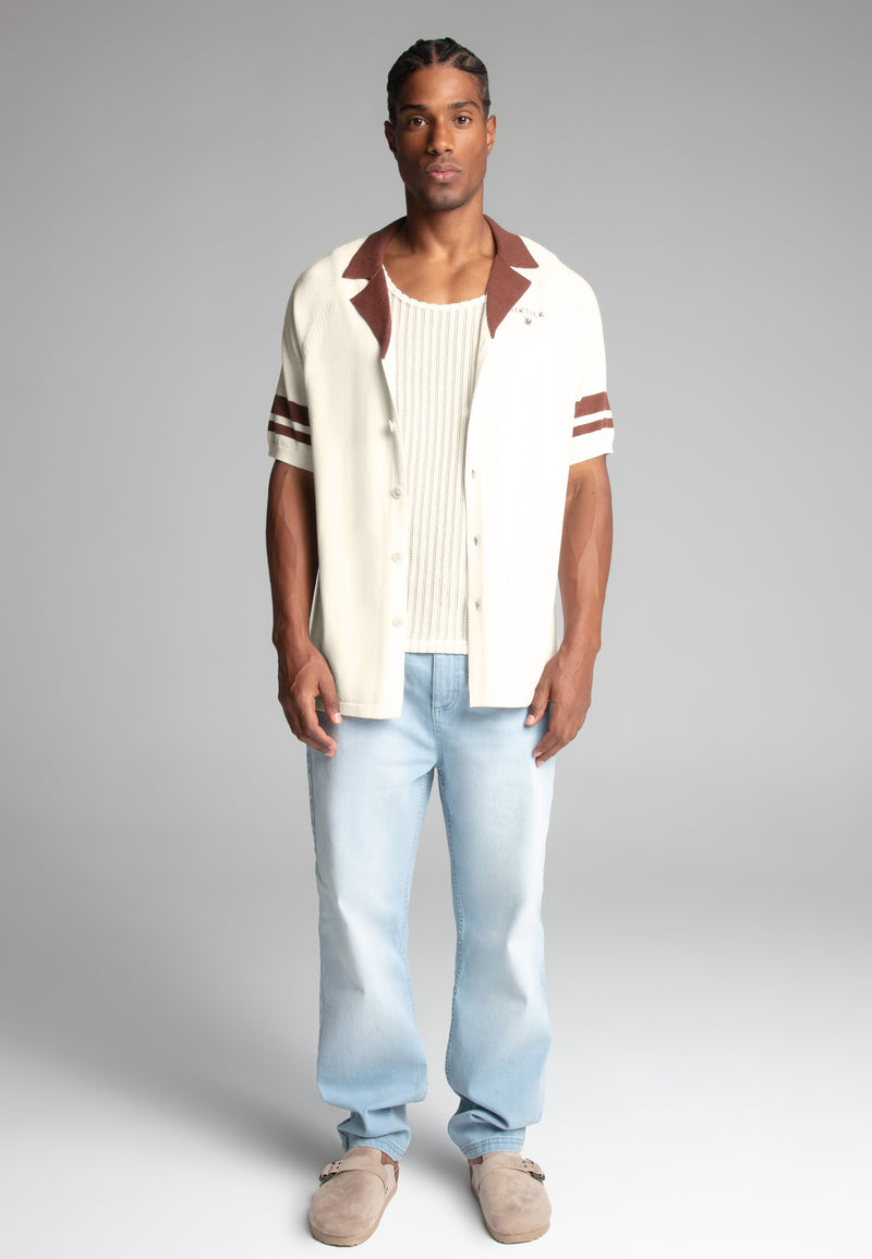 Ecru Retro Resort Shirt (1)