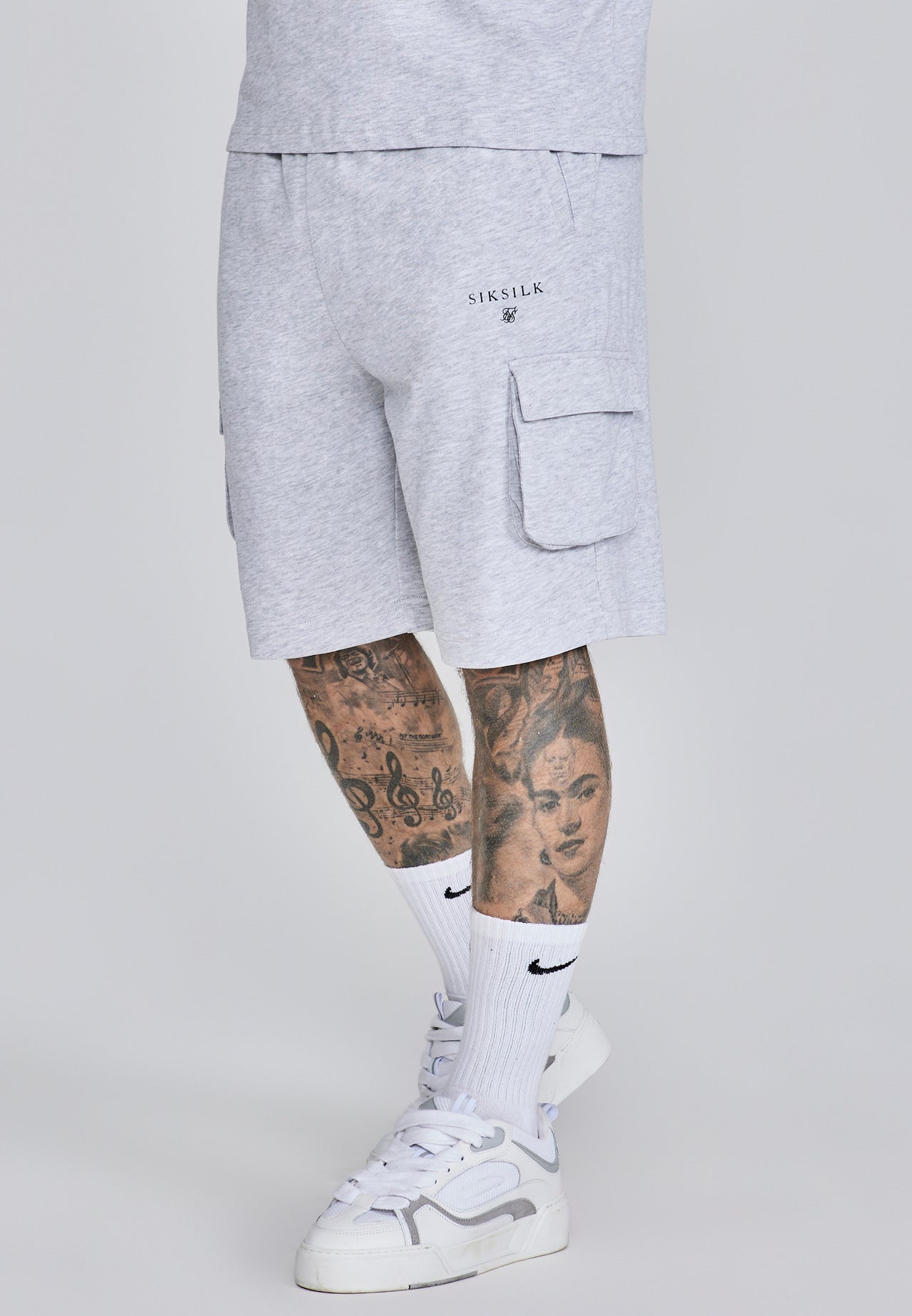 Grey Marl T-Shirt and Shorts Set (2)