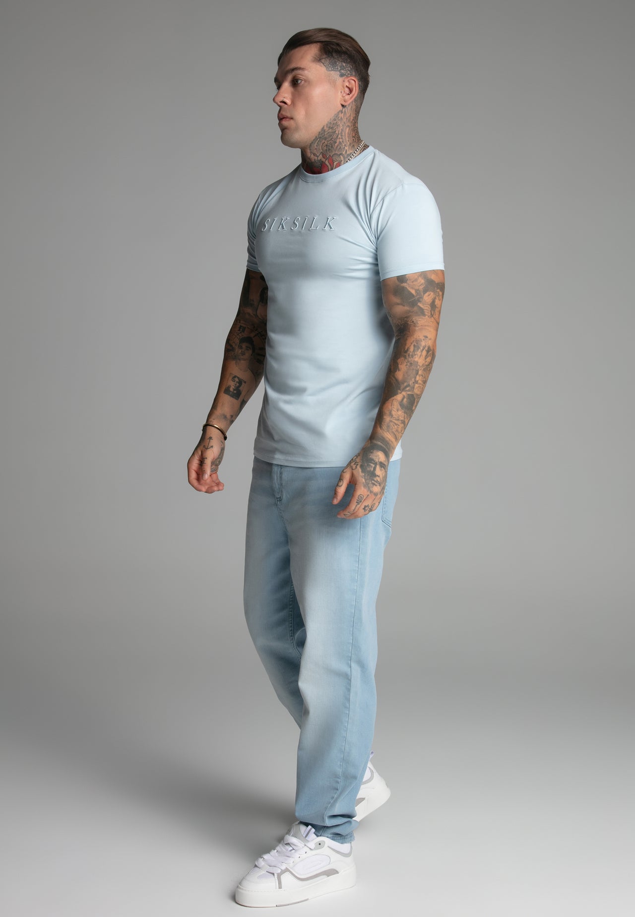Blue Muscle Fit T-Shirt (3)