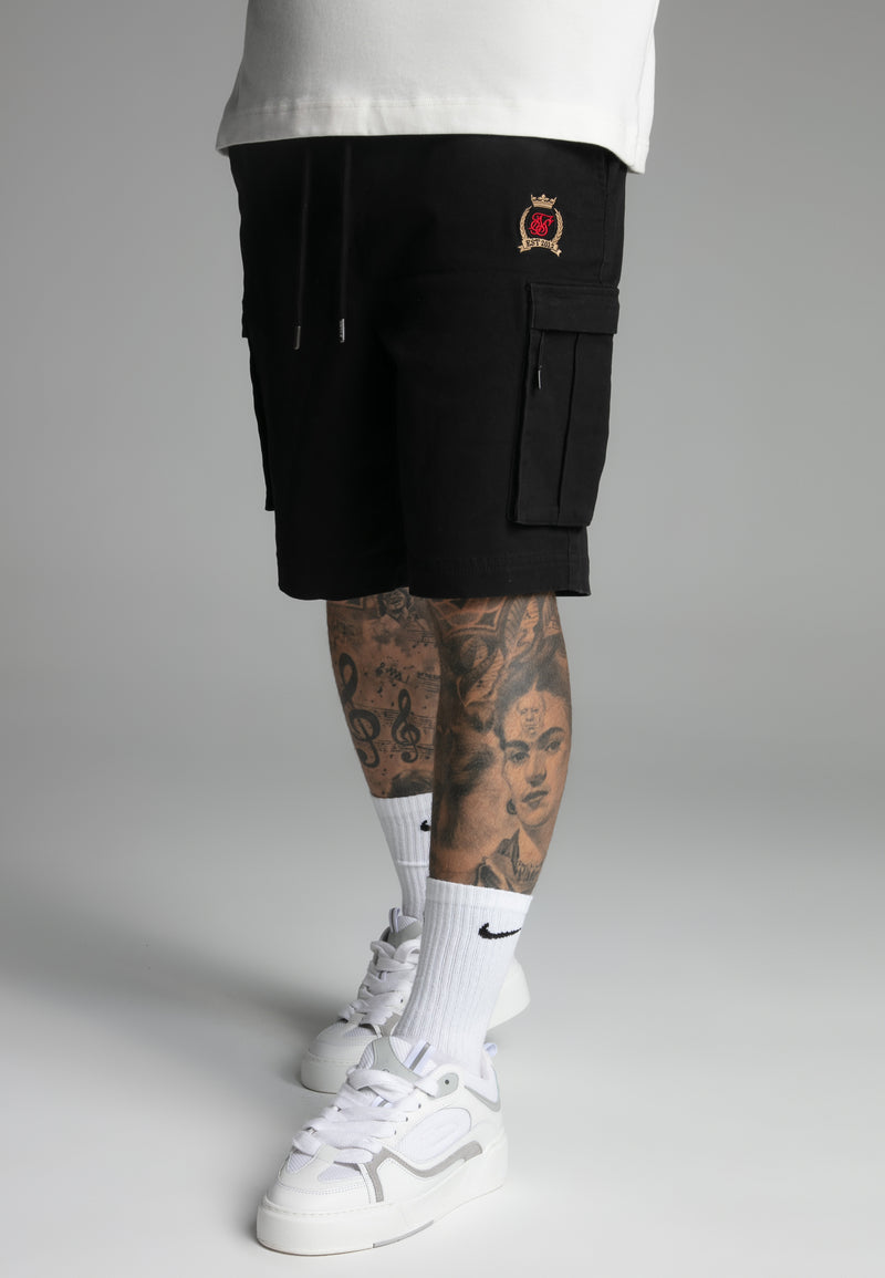 Black Cargo Shorts