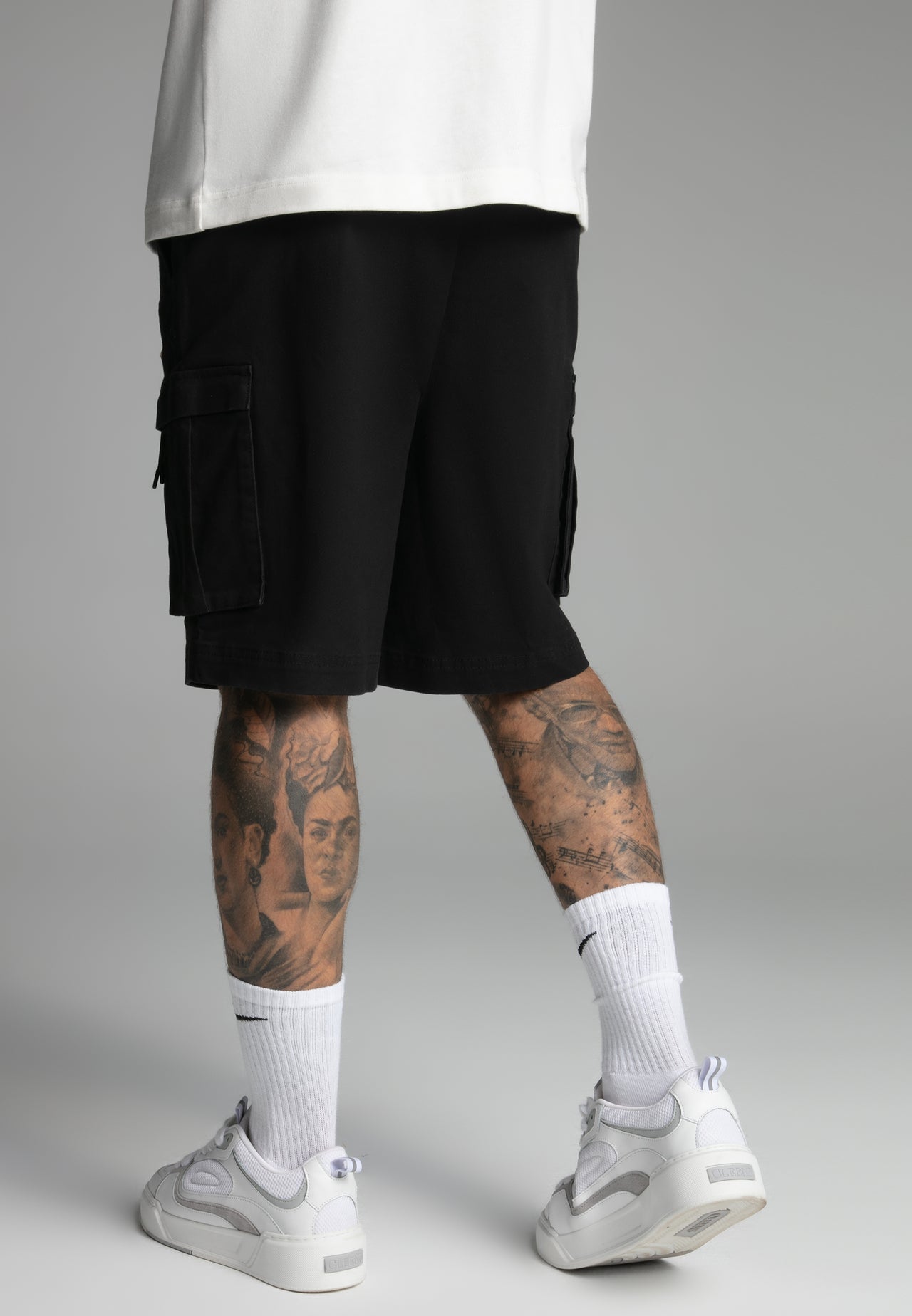 Black Cargo Shorts (3)