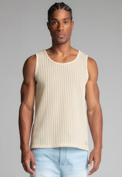 Ecru Textured Vest