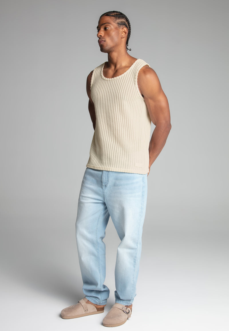 Ecru Textured Vest (1)