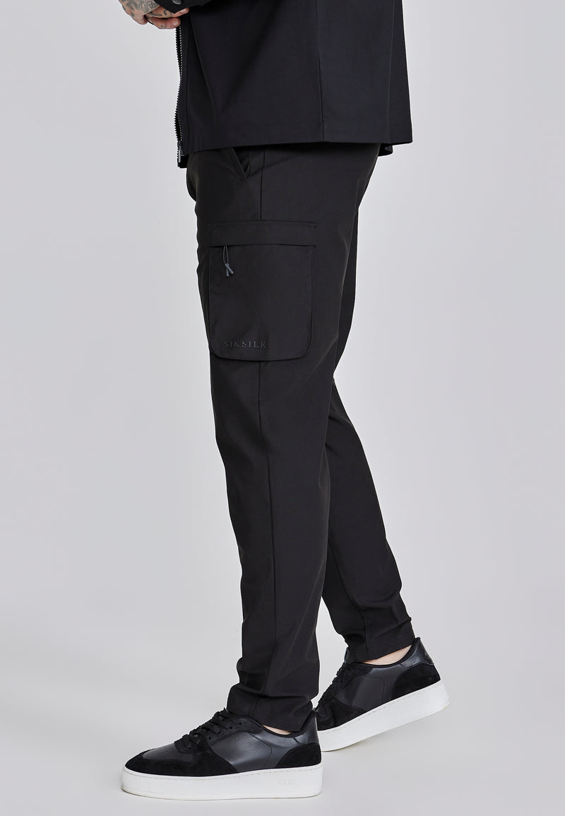 Black Smart Cargo Pants (1)