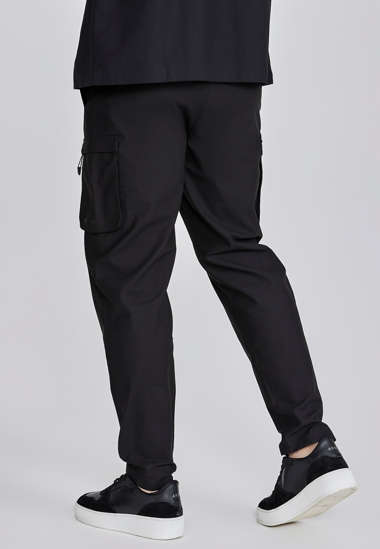 Black Smart Cargo Pants (2)