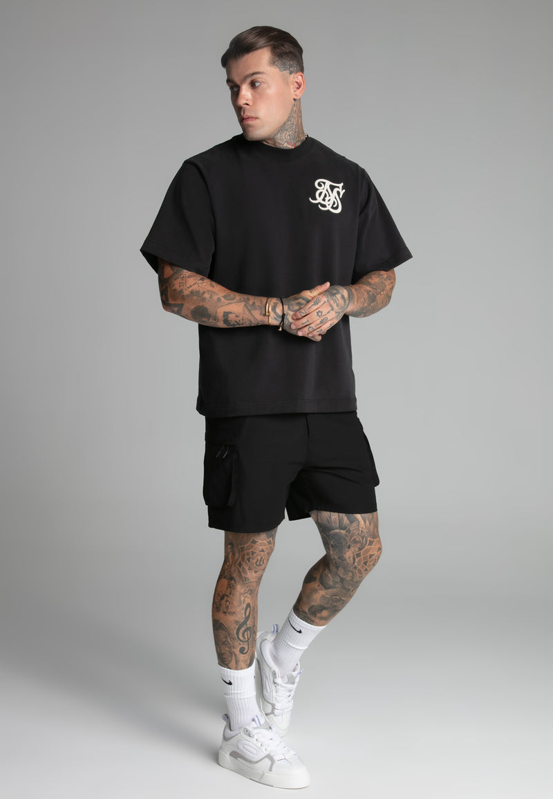 Black Smart Cargo Shorts (1)