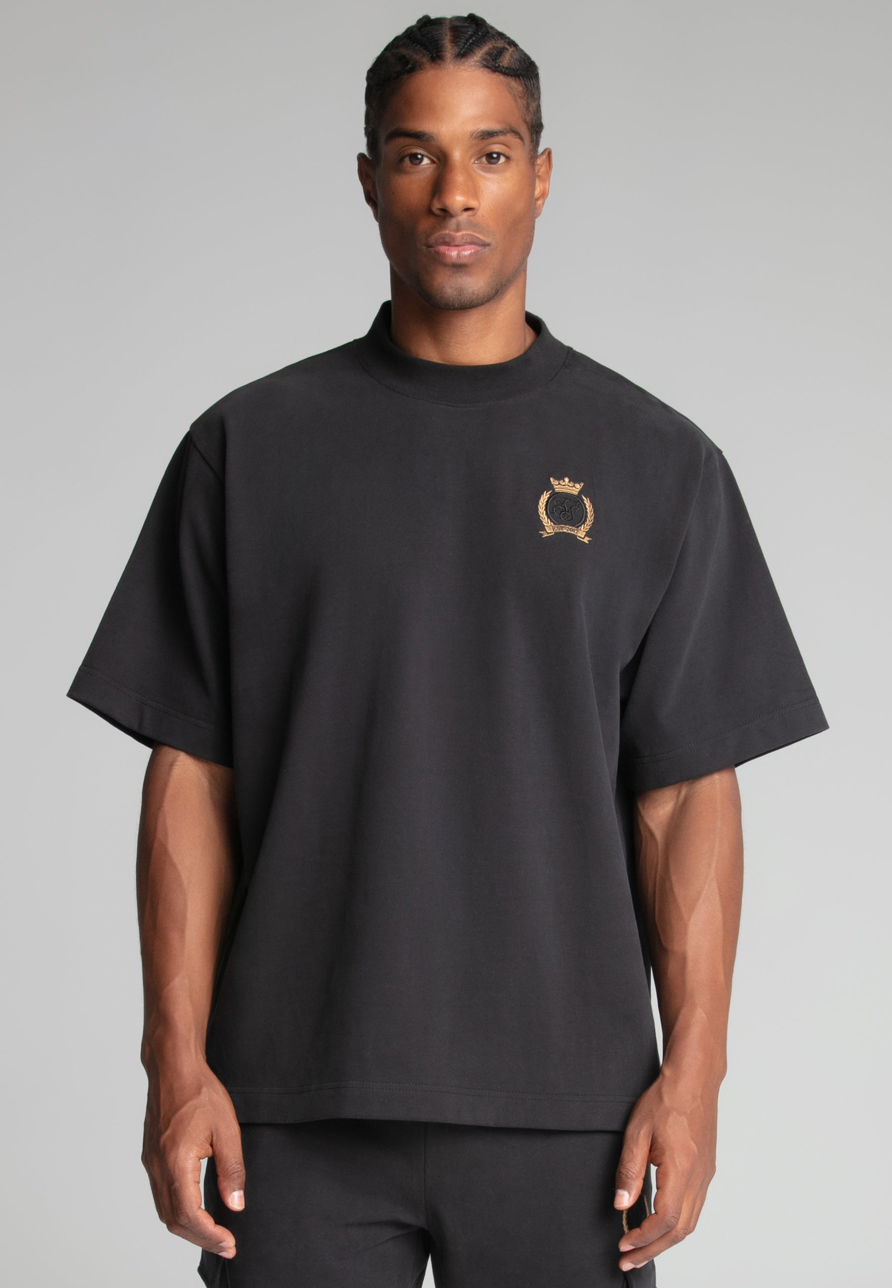 SikSilk Mens T-Shirt Black | SikSilk UK