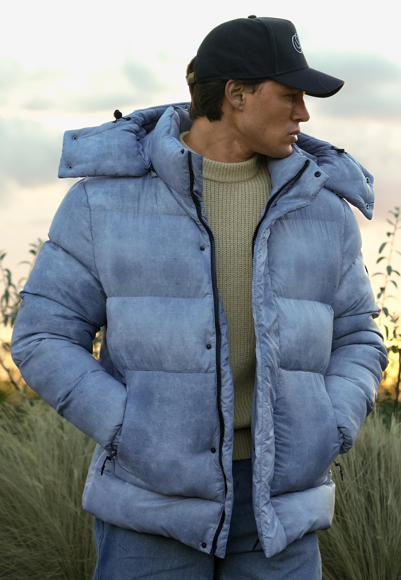 Grey Puffer Jacket