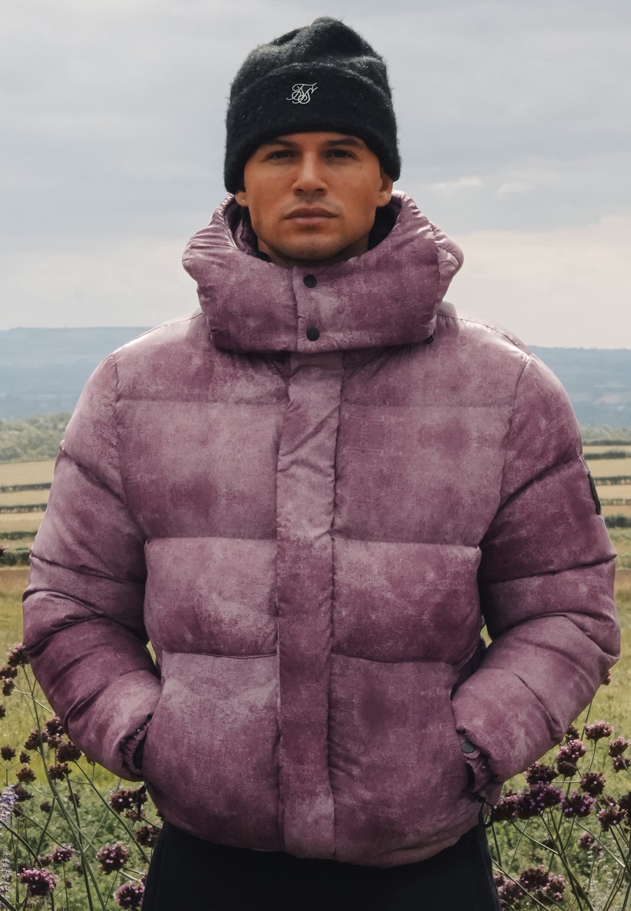 Burgundy Puffer Jacket