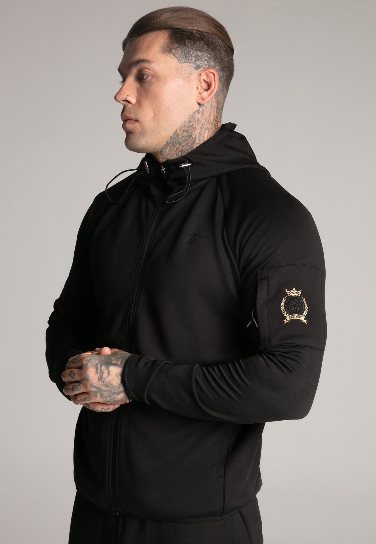 Black Full Zip Hoodie