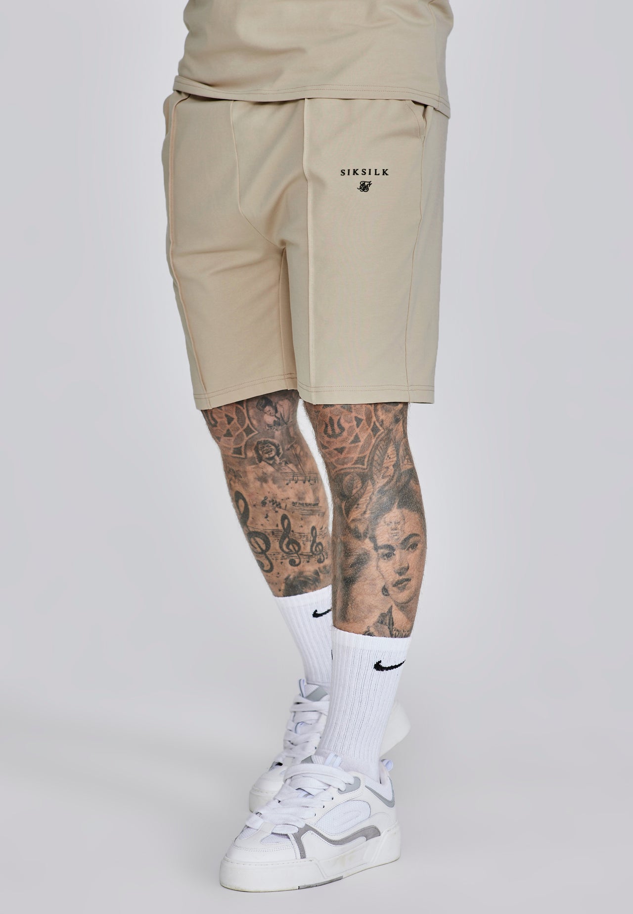 Beige Polo and Shorts Set (2)