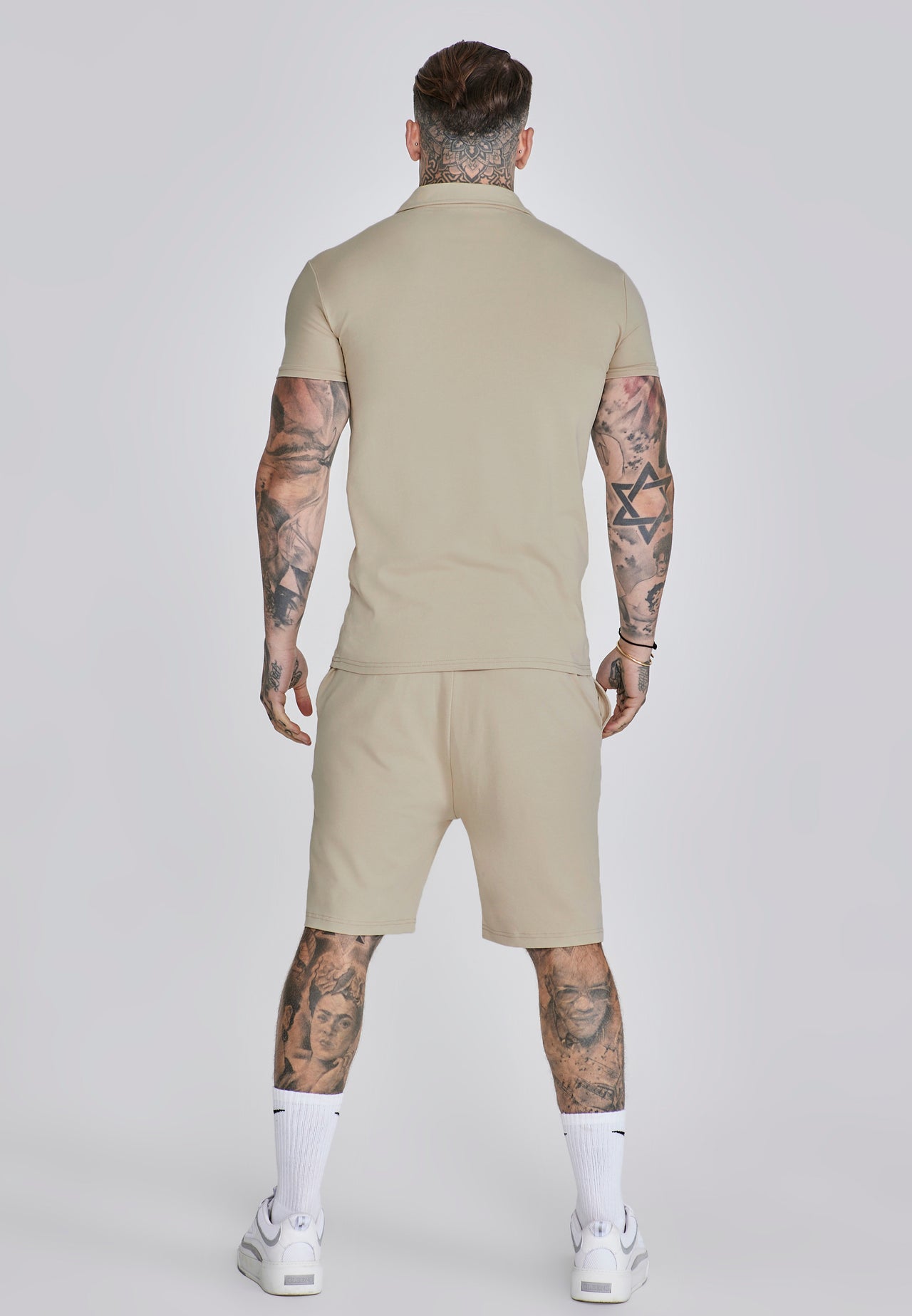 Beige Polo and Shorts Set (4)