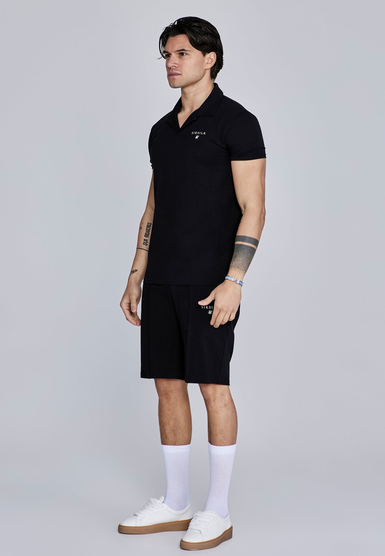 Black Polo and Shorts Set (3)