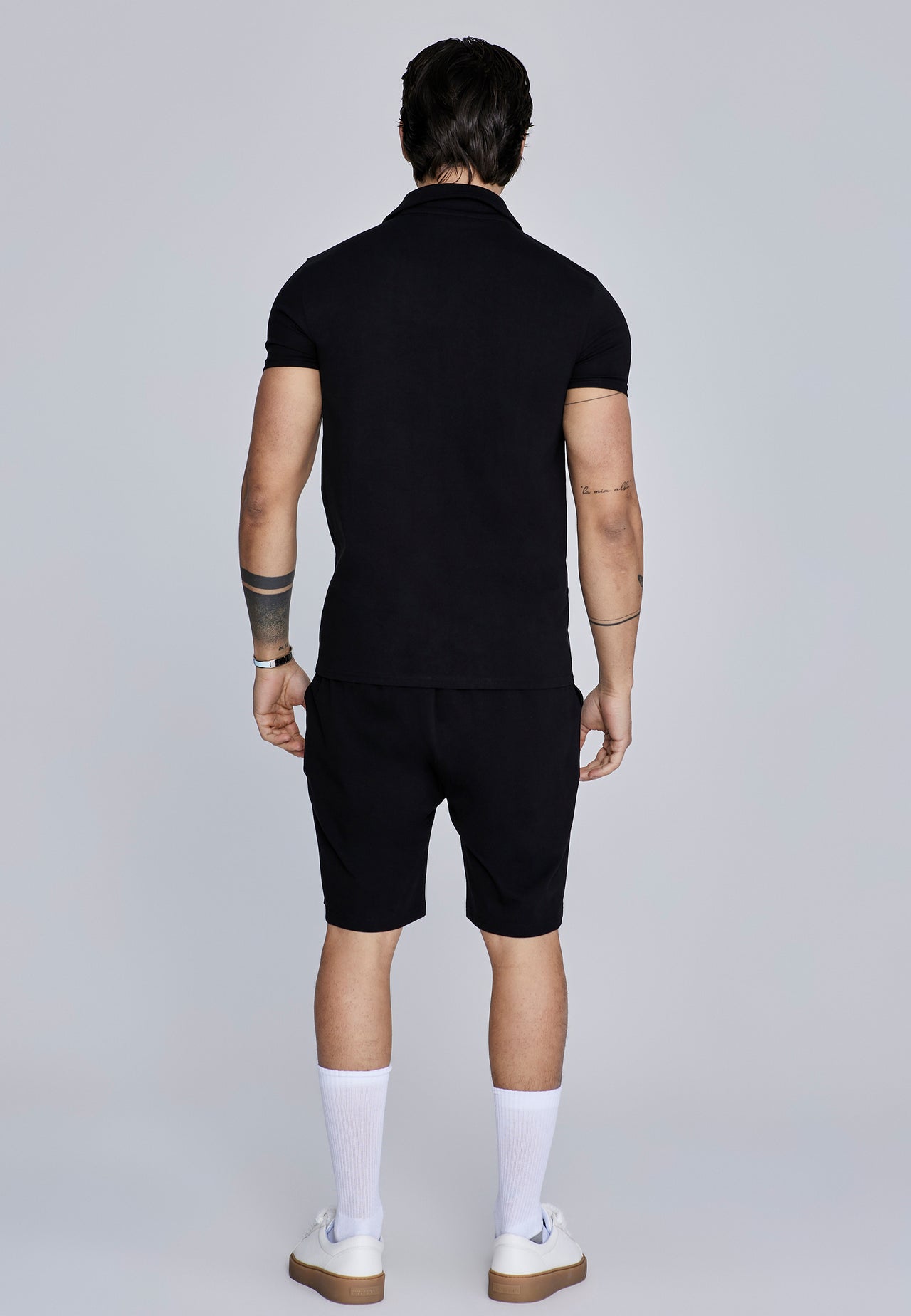 Black Polo and Shorts Set (4)