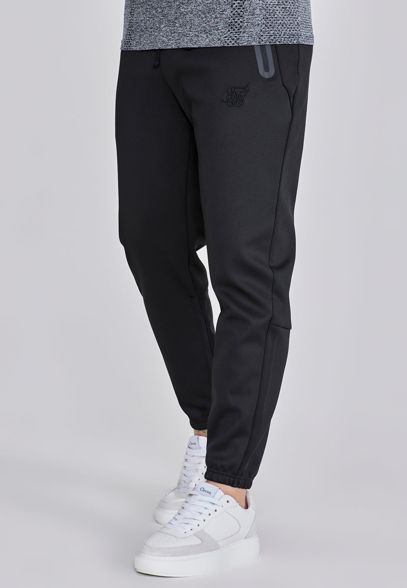 Black Tapered Joggers