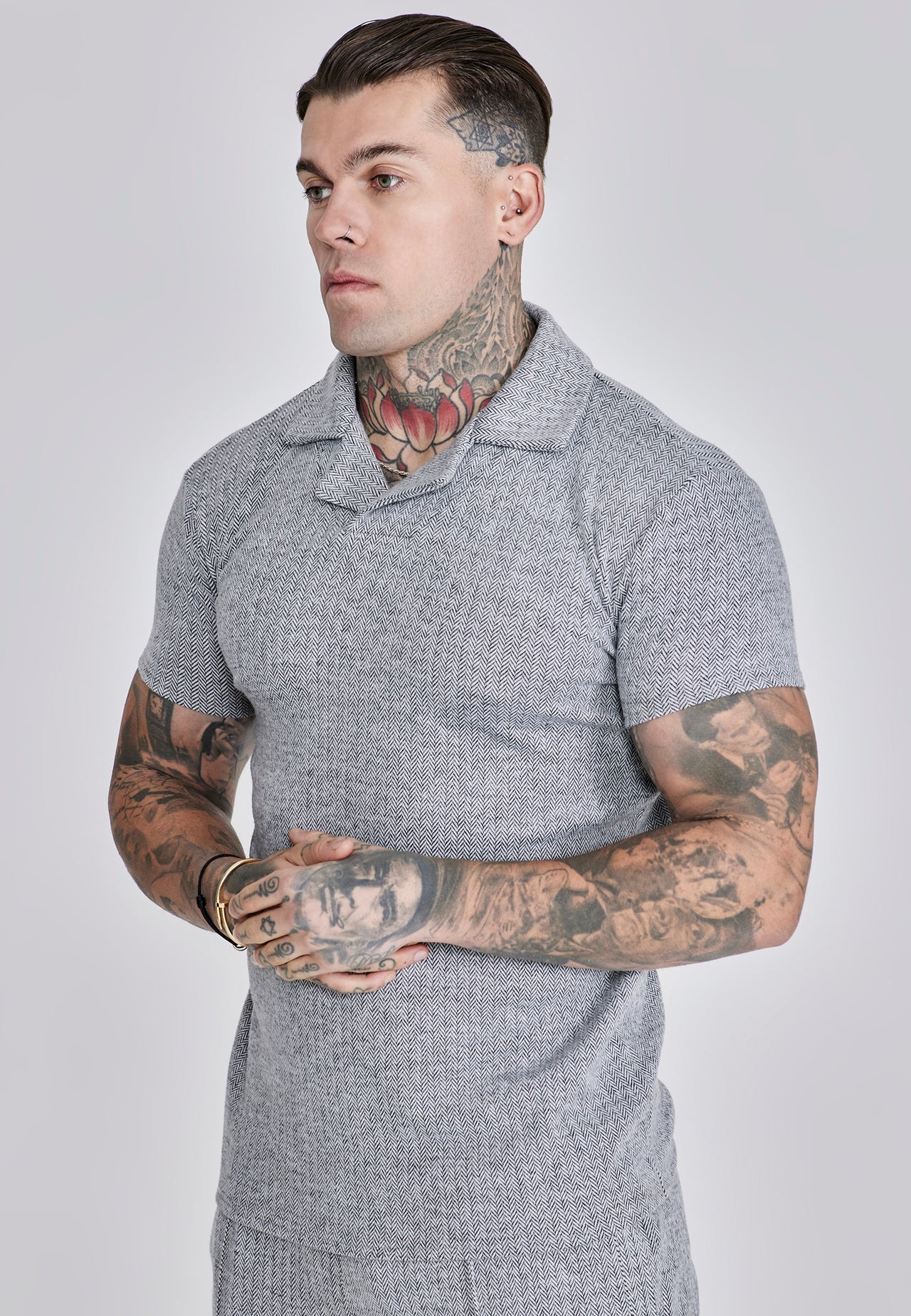 Grey Smart Polo T-Shirt