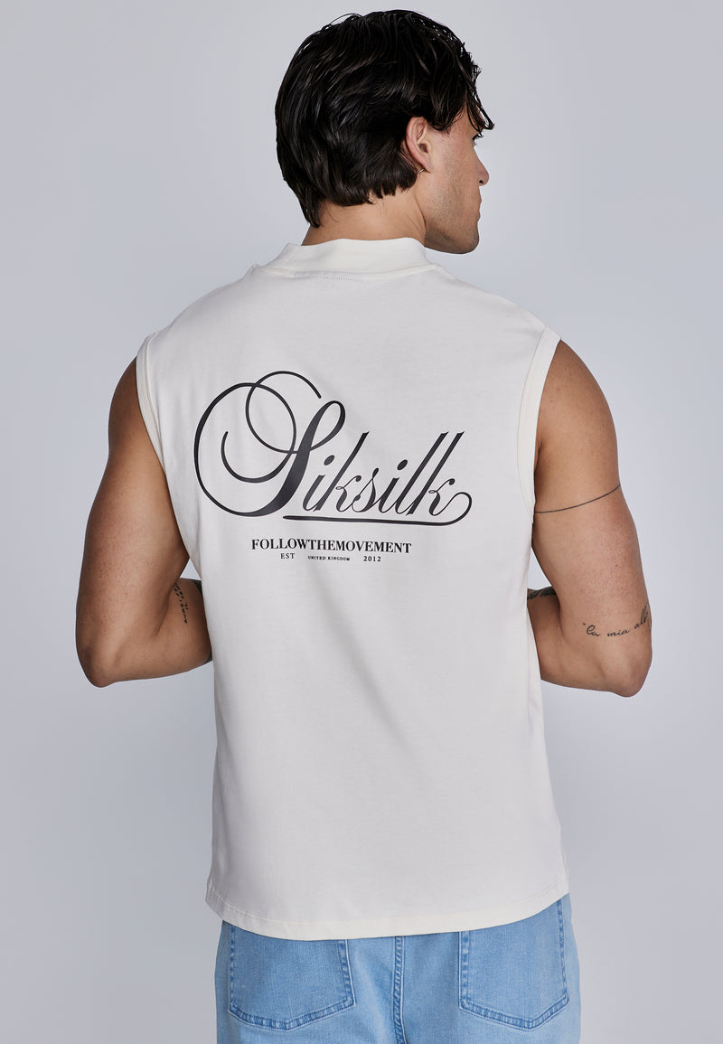 Ecru Sleeveless T-Shirt (1)