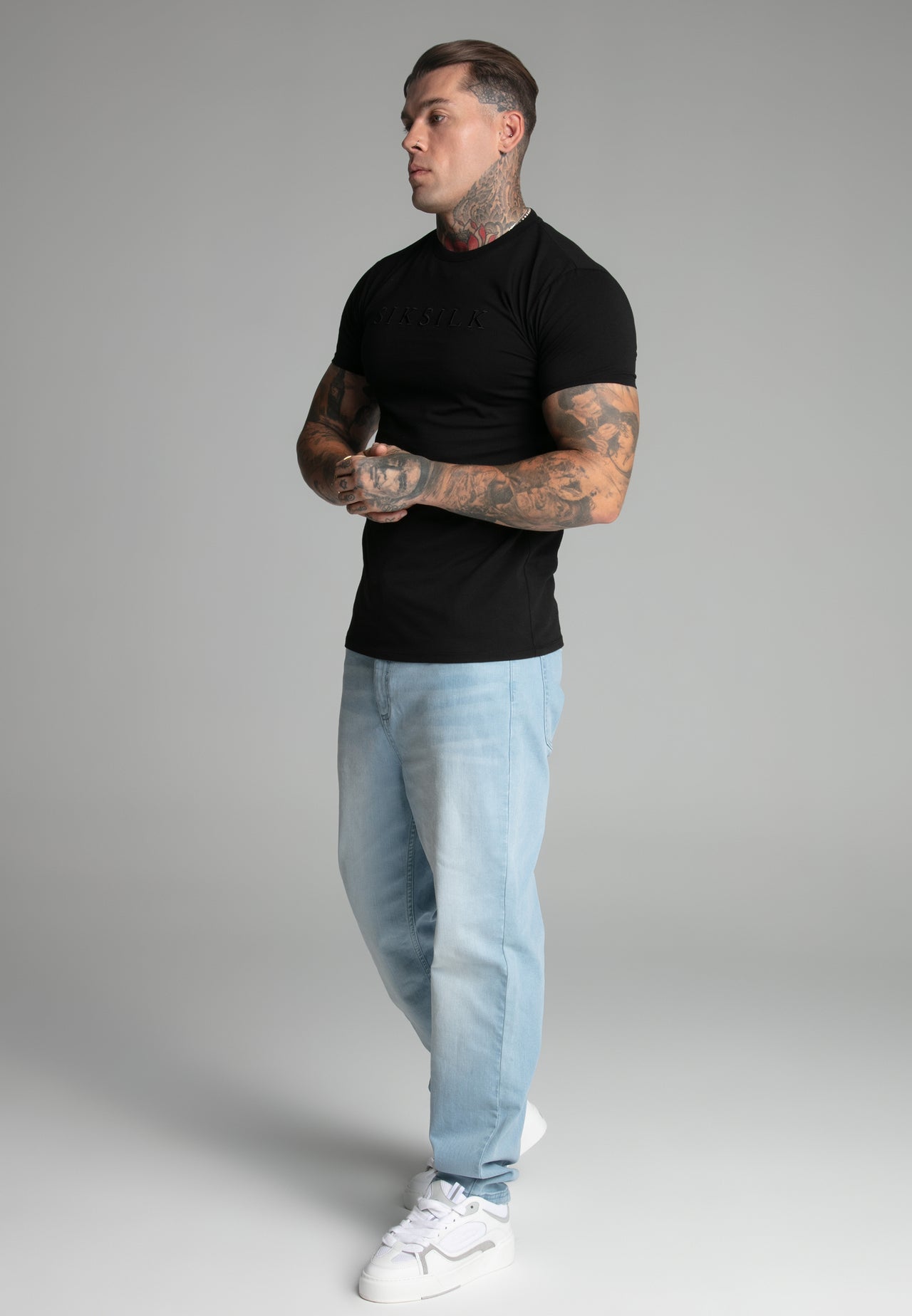 Black Muscle Fit T-Shirt (3)