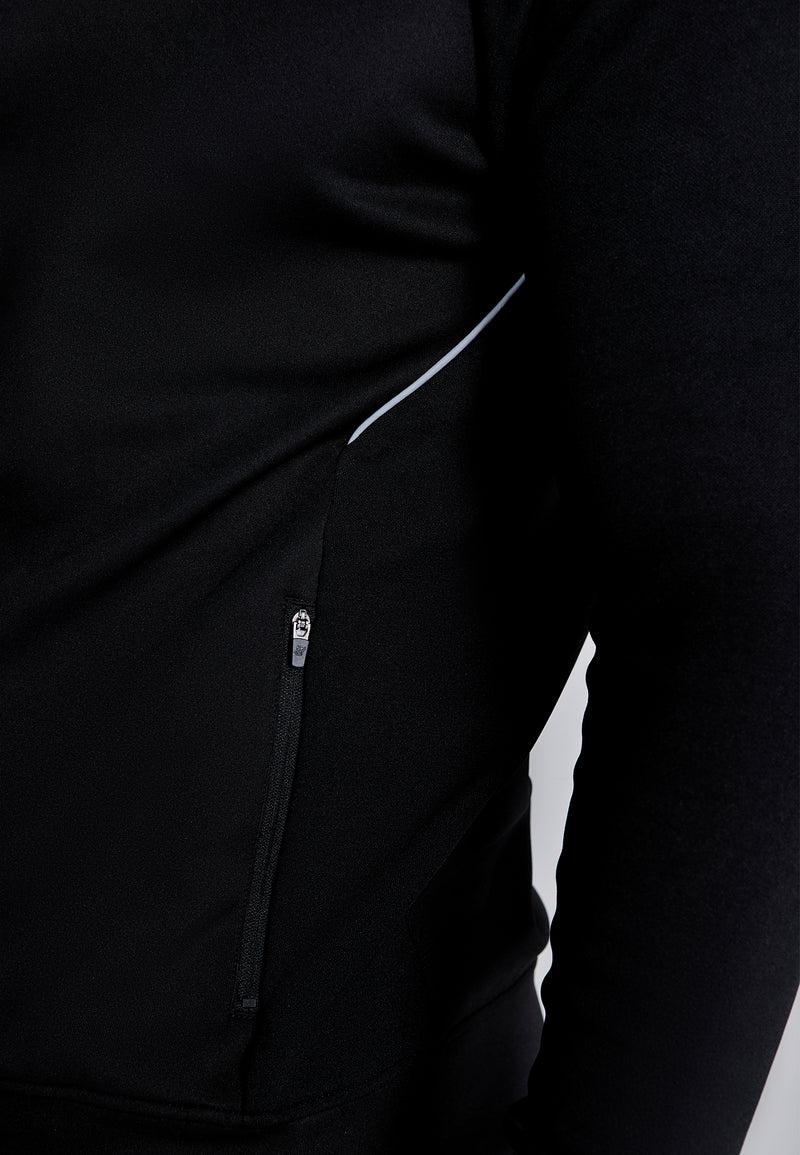 Black Muscle Fit Hoodie (1)