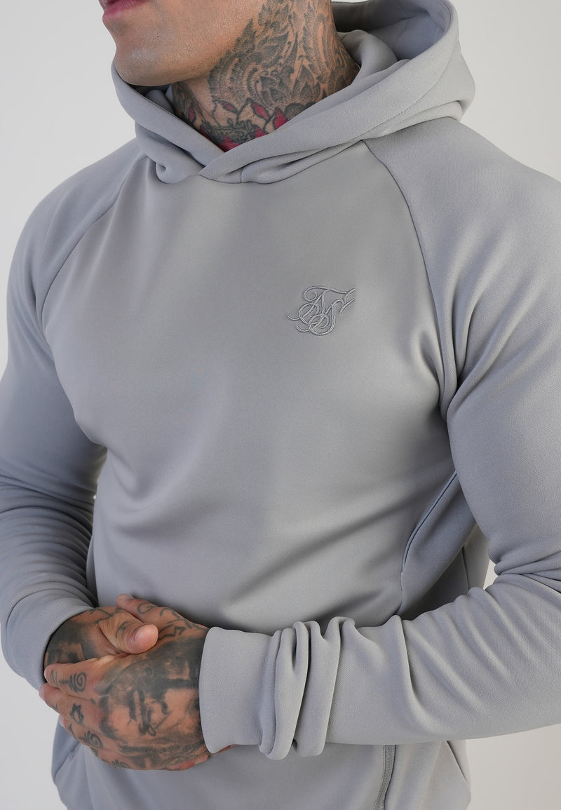 Grey Muscle Fit Hoodie (1)