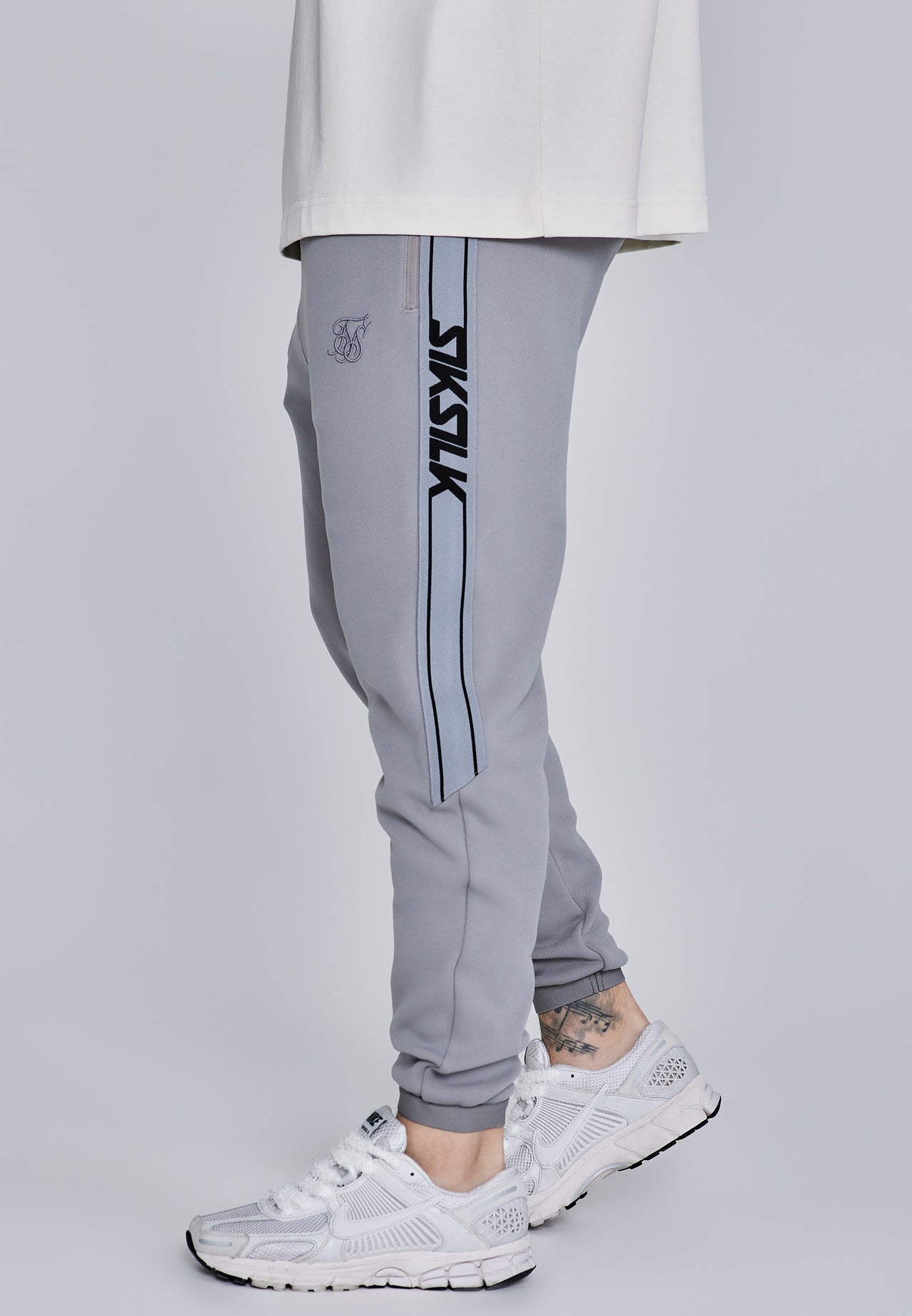 Grey Muscle Fit Joggers (1)