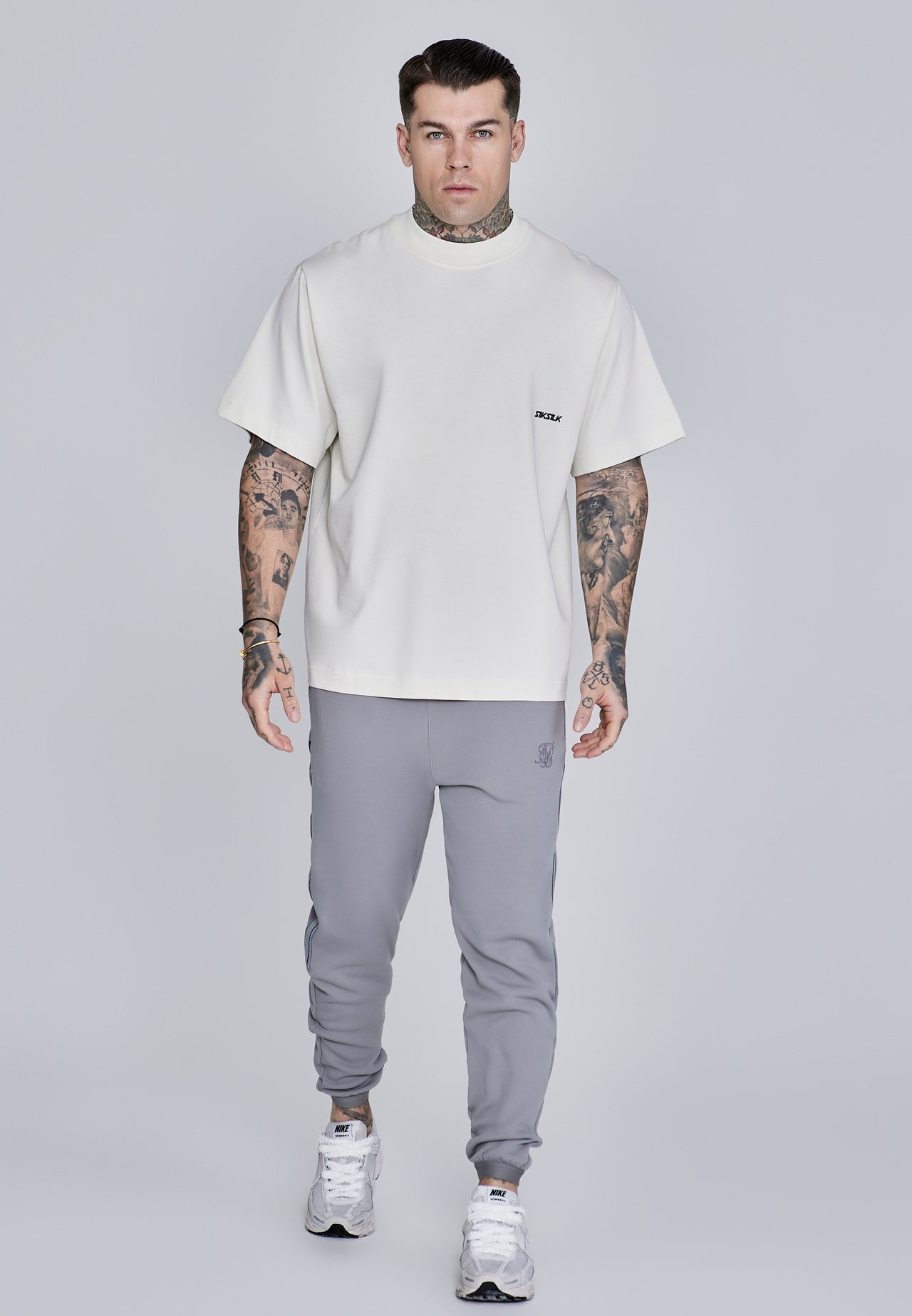 Grey Muscle Fit Joggers (3)