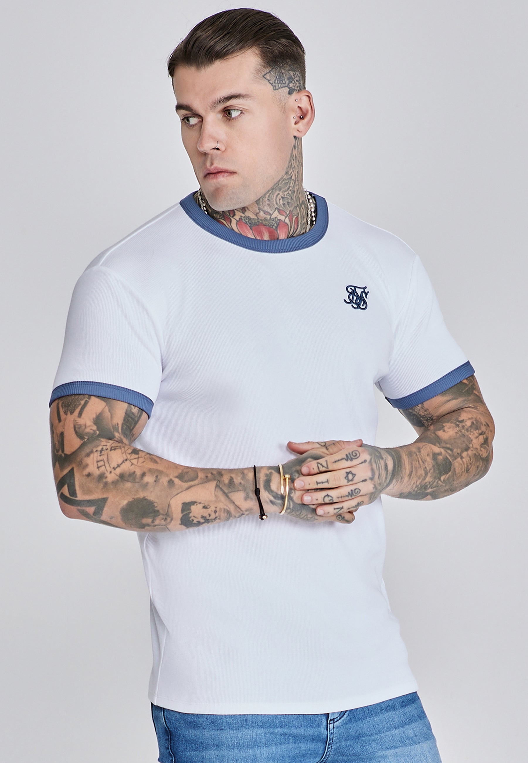 Ribbed Ringer T Shirt