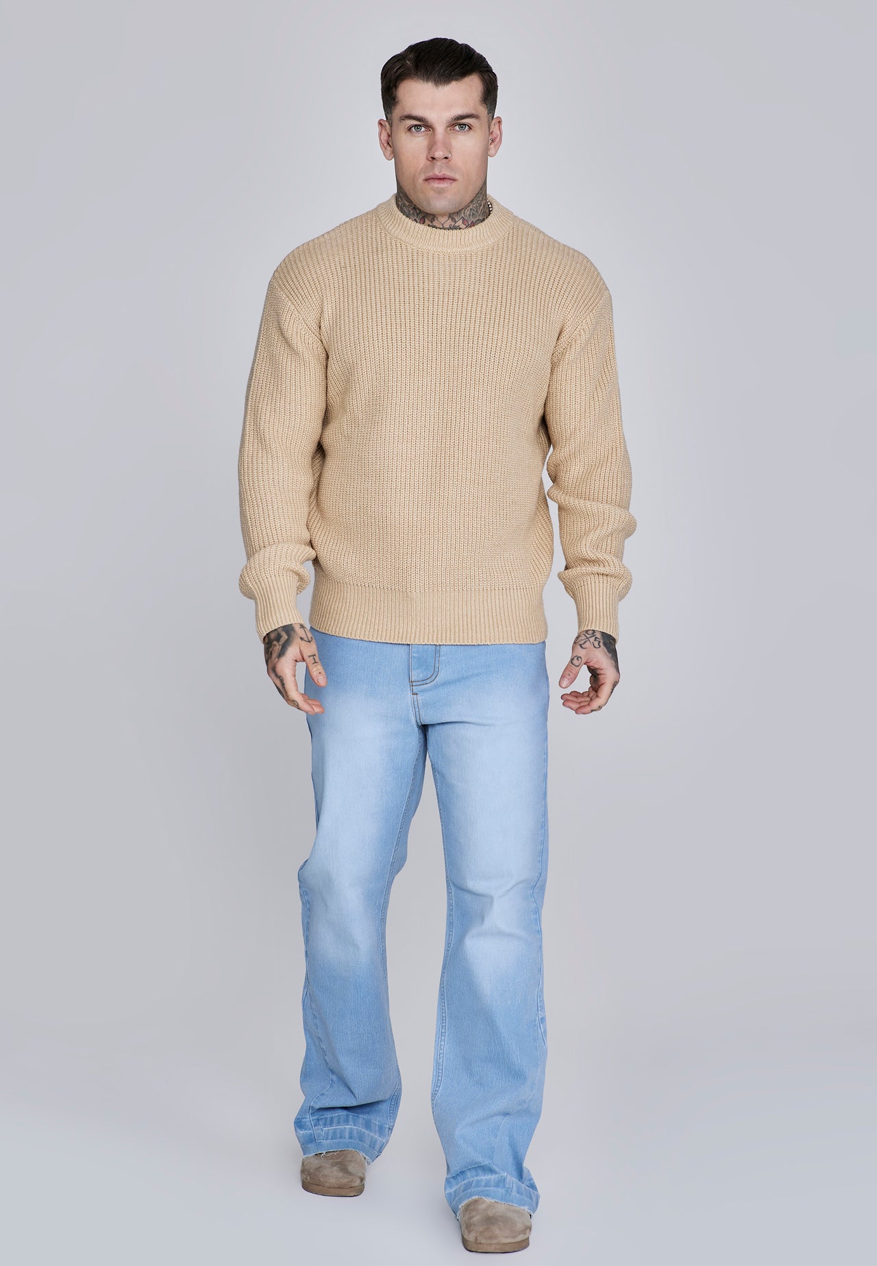 Ecru Knitted Sweater (2)