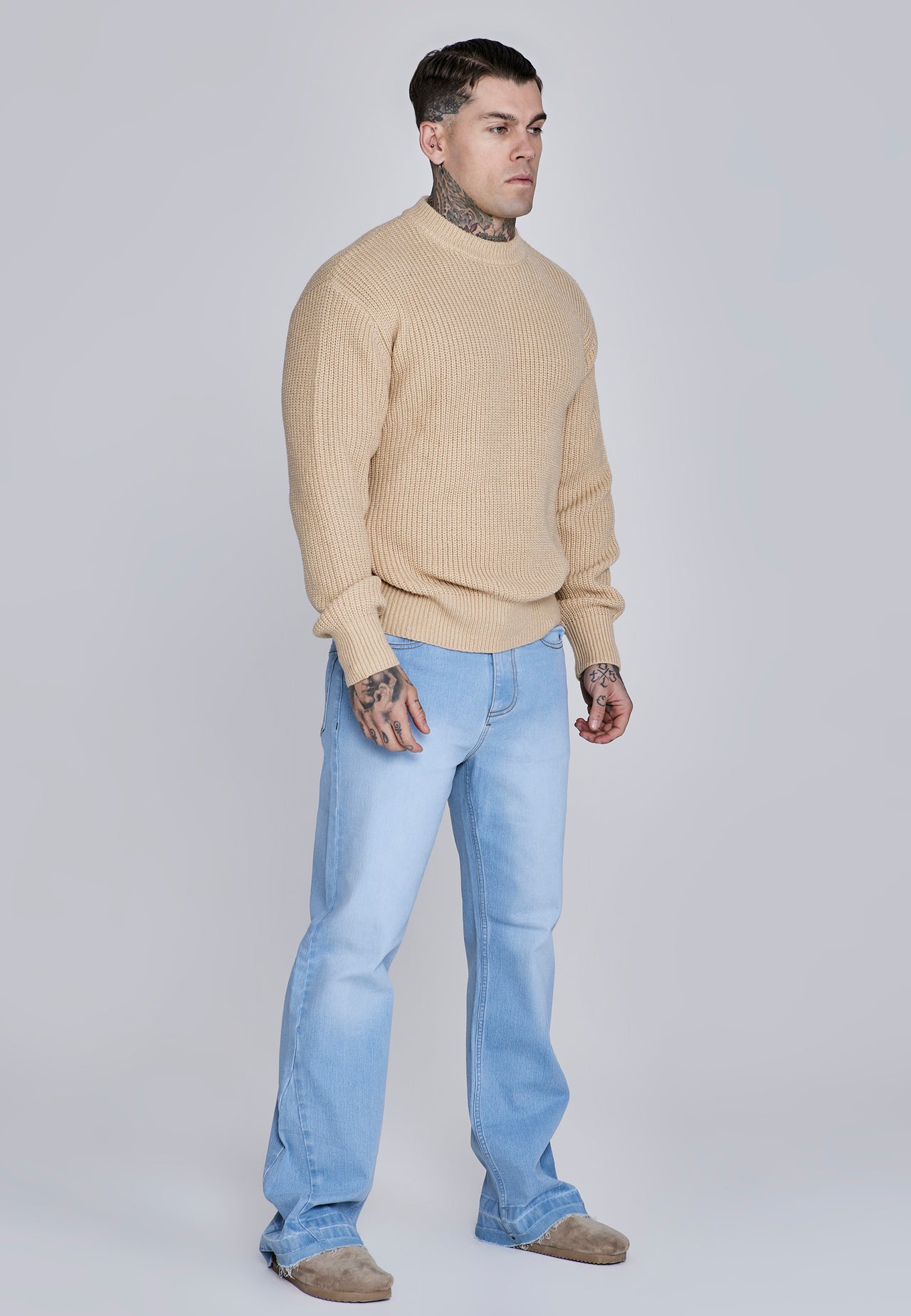 Ecru Knitted Sweater (3)
