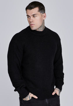 Black Knitted Sweater