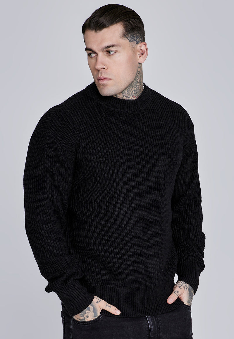Black Knitted Sweater