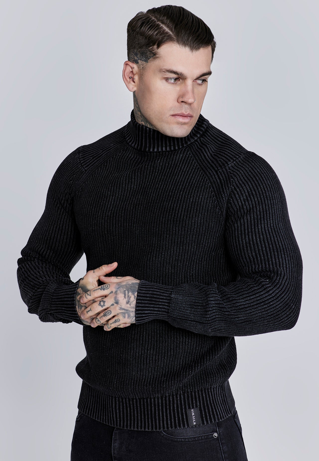 Black High Neck Sweater