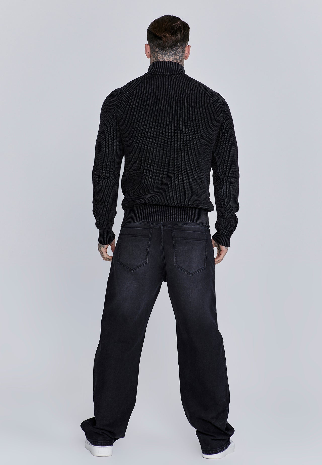 Black High Neck Sweater (4)