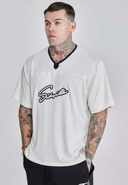 Ecru Football T-Shirt