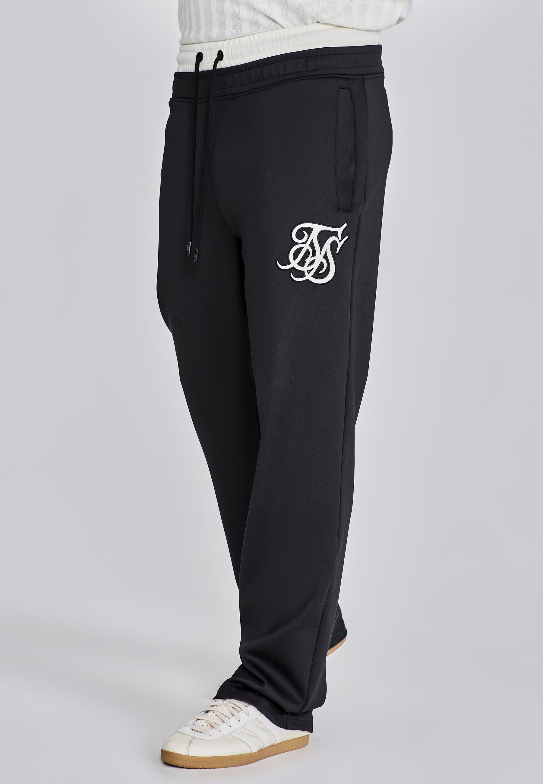 SikSilk Mens Black Track Pants SikSilk ES1