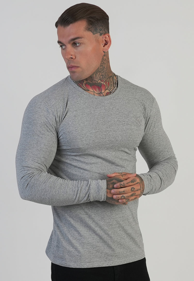 Grey LS Marl T-Shirt