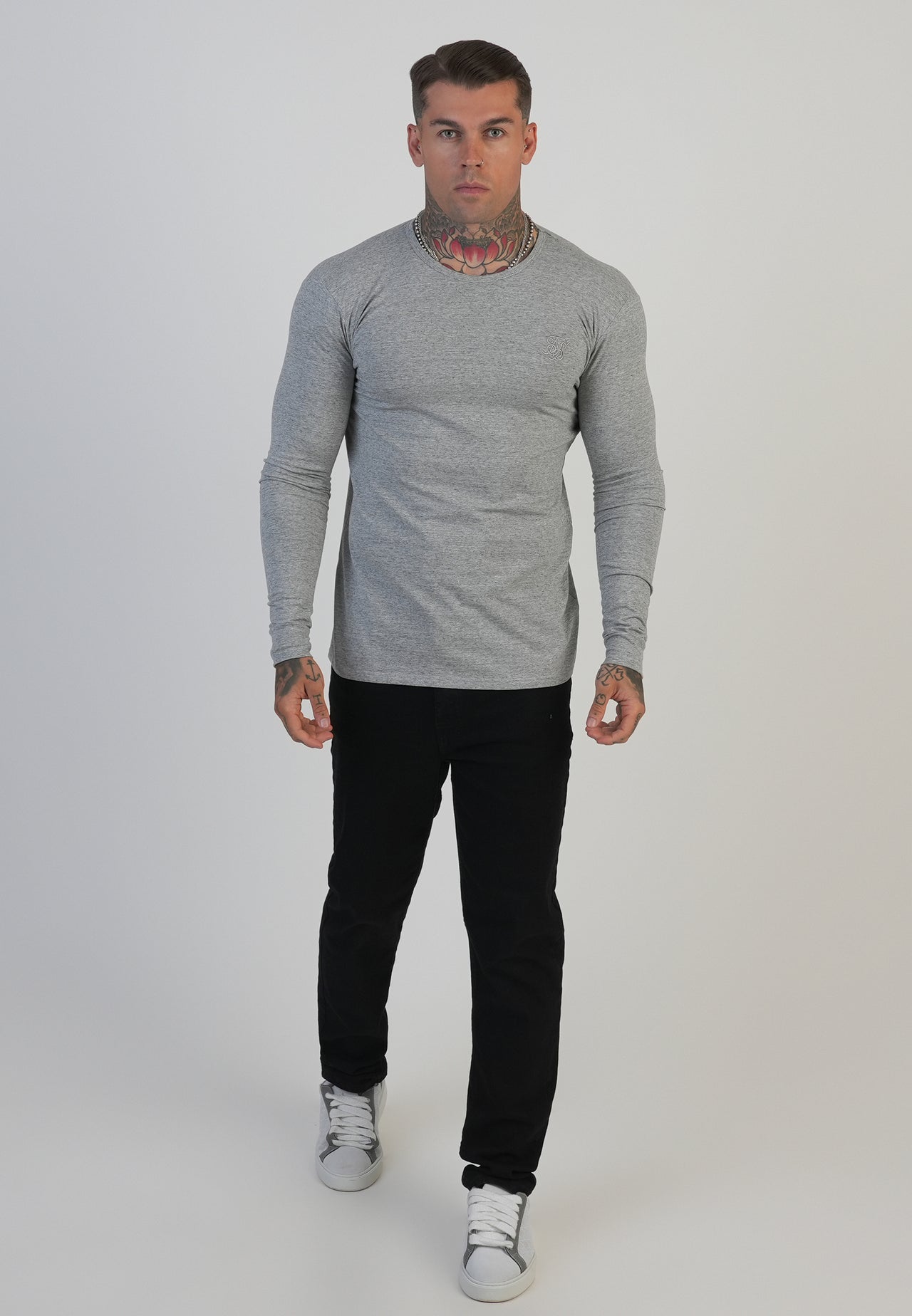 Grey LS Marl T-Shirt (2)