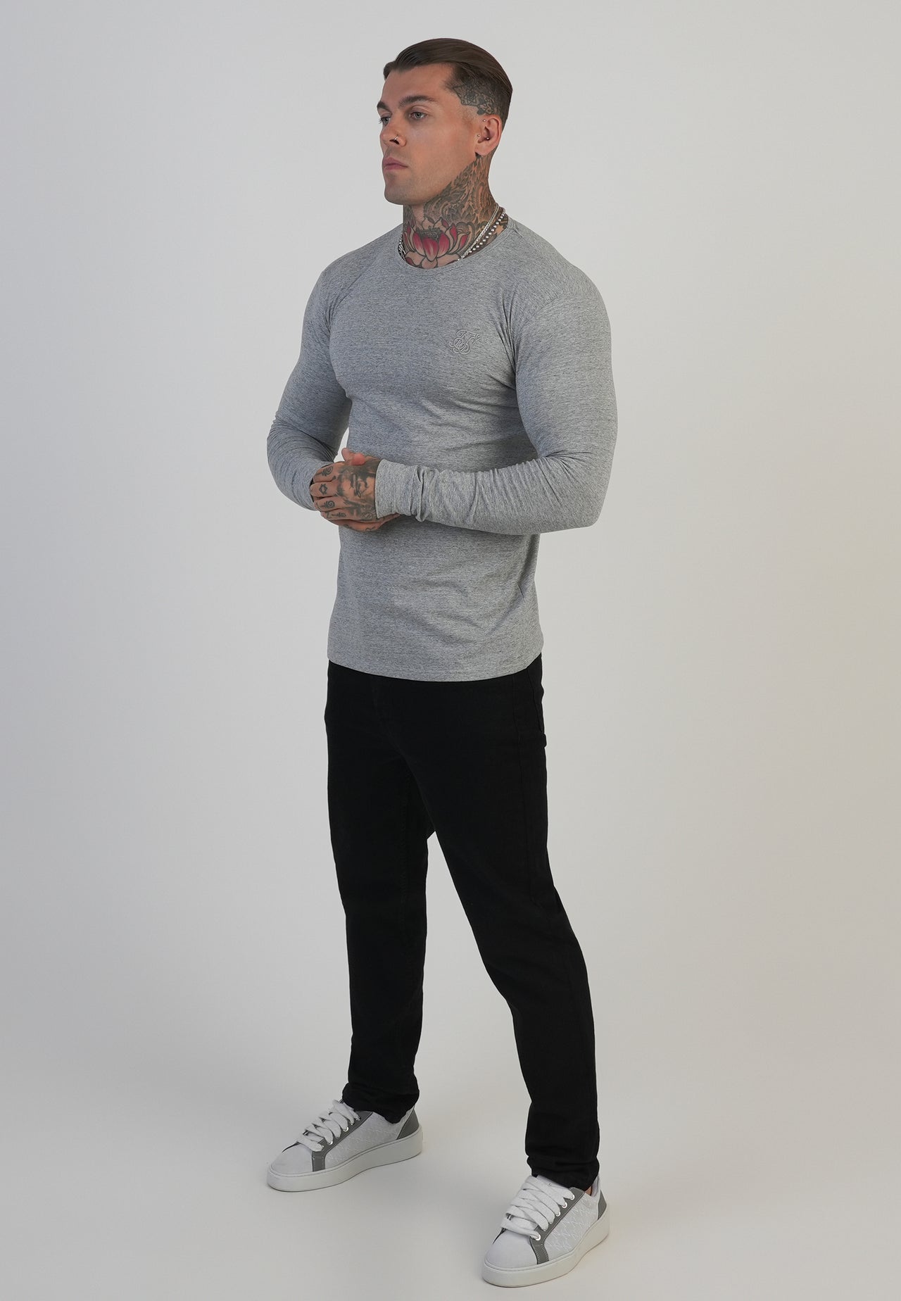 Grey LS Marl T-Shirt (3)