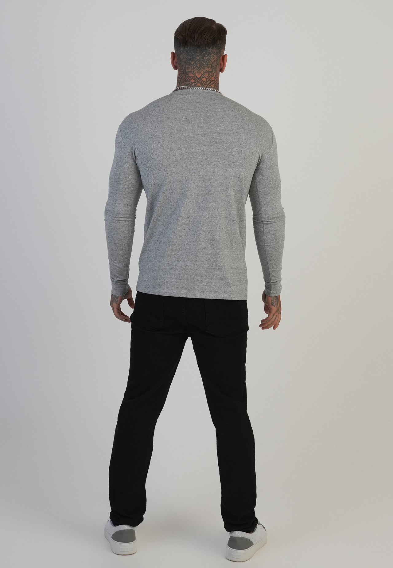Grey LS Marl T-Shirt (4)