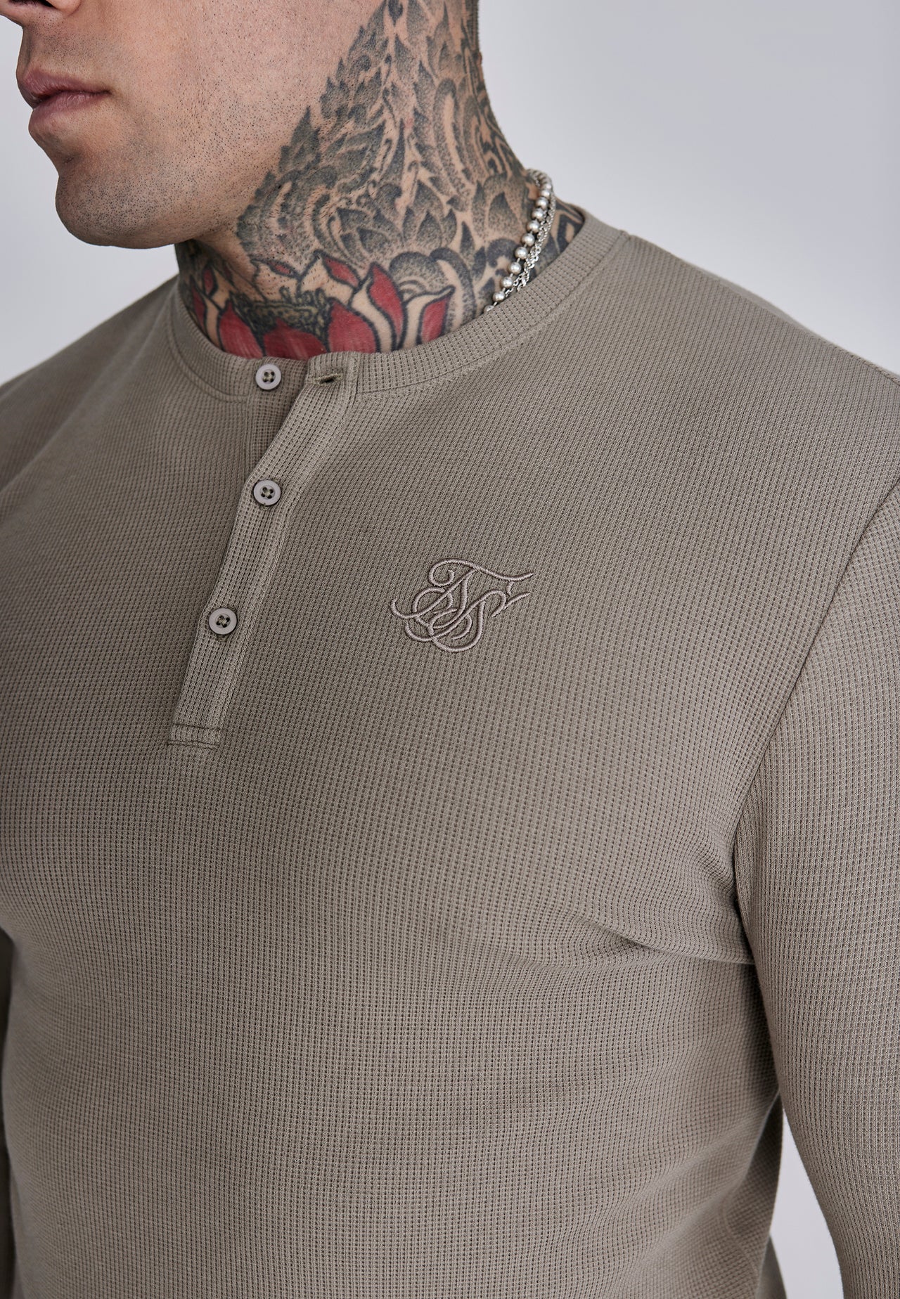 Beige Henley T-Shirt (1)